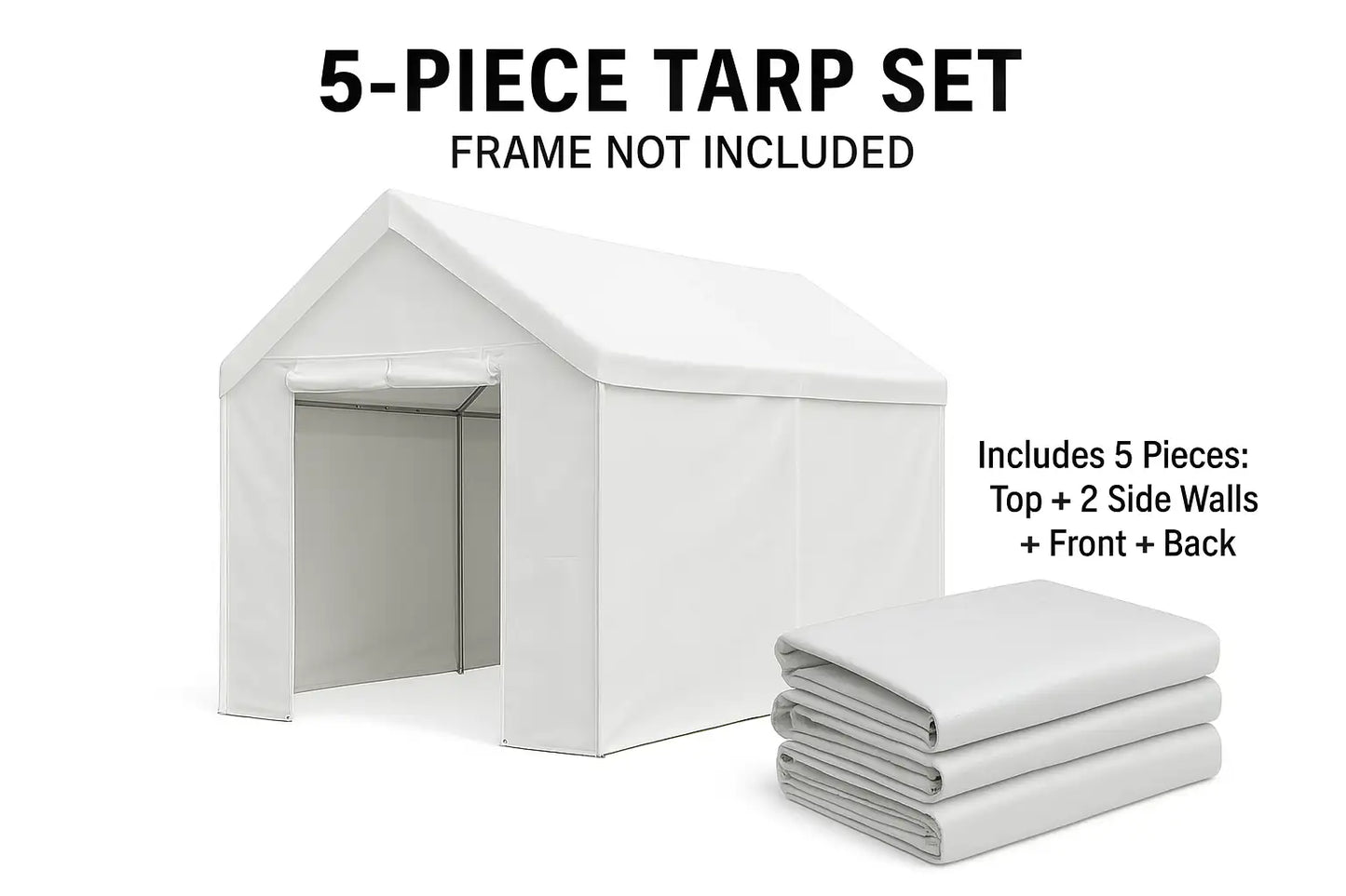 12x10 Tarp Set No Windows