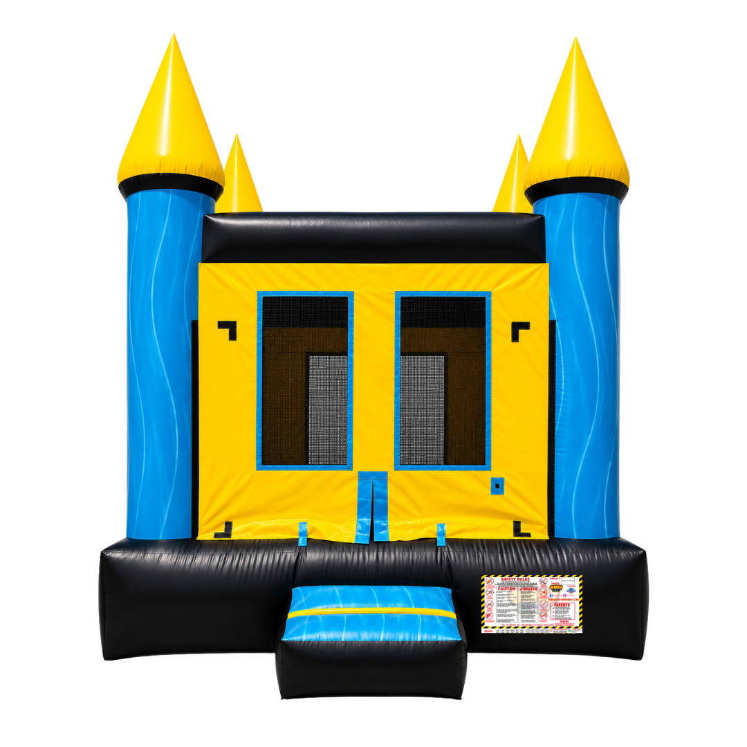 13x13 Castle 1B - Aqua Yellow