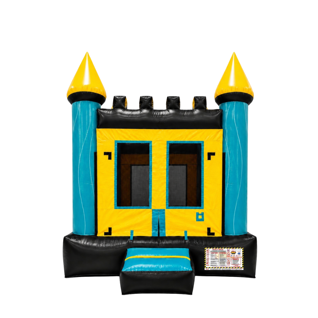 11x11 Castle 2 - Aqua Yellow