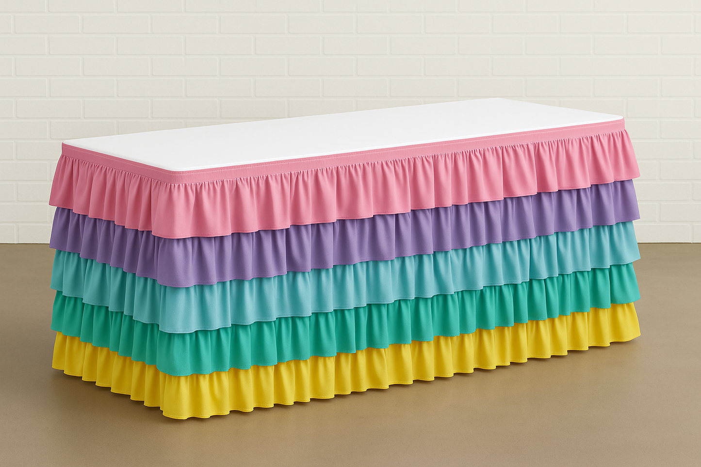 6' Layered Table Skirt