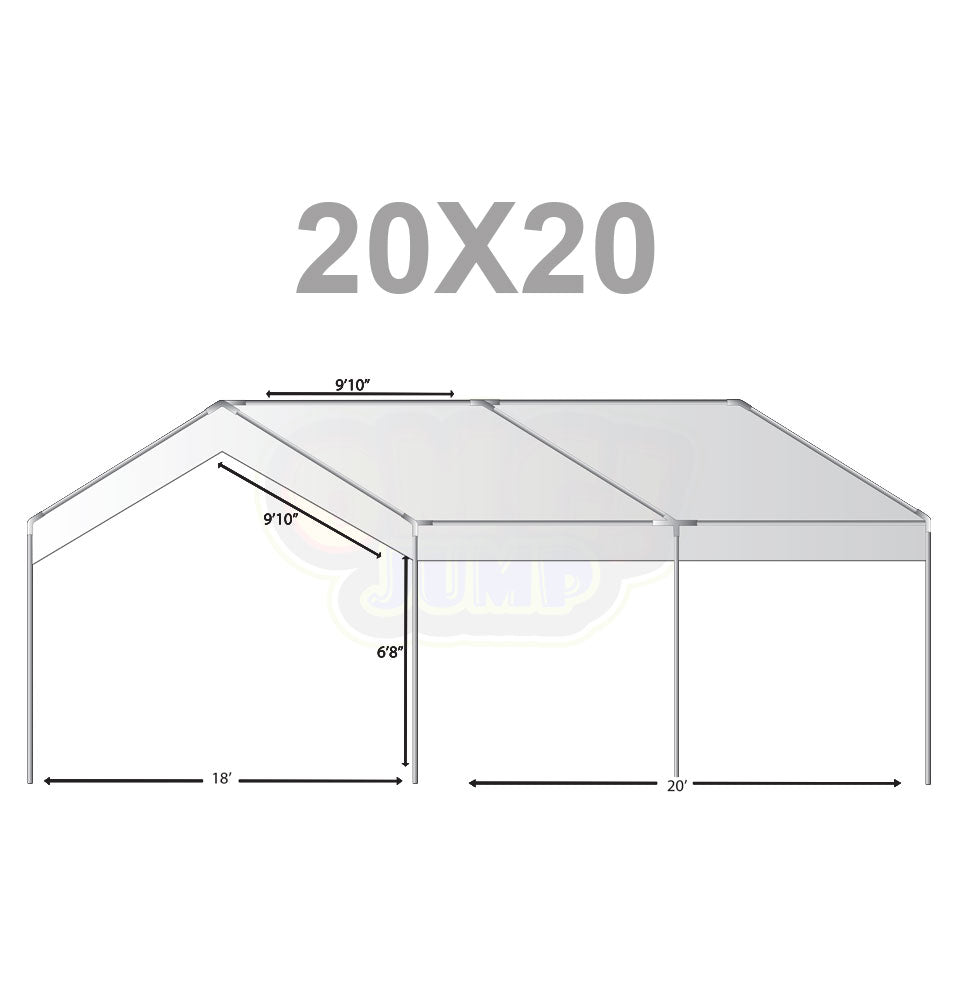 canopy tent frame Heavy-duty 20x20 A-Frame canopy tent – OMG JUMP