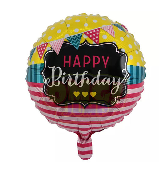 18" HAPPY BIRTHDAY MYLAR FOIL BALLOON #16