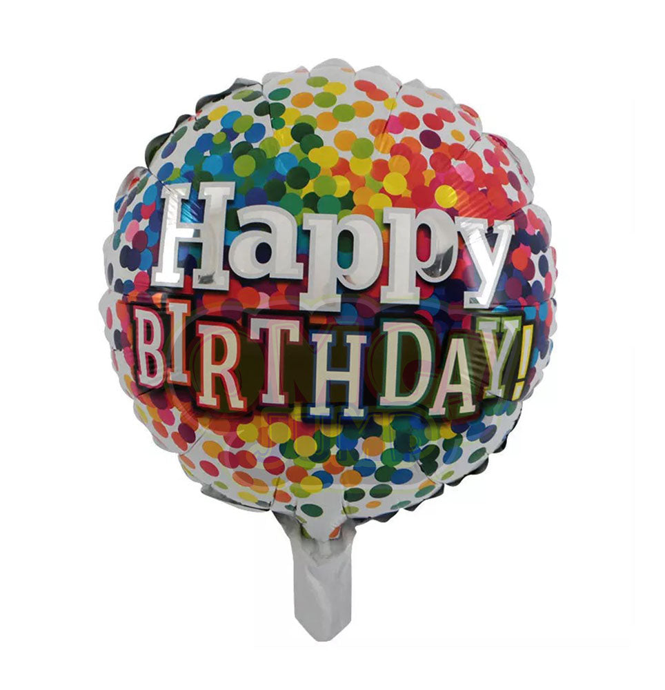 18" HAPPY BIRTHDAY MYLAR FOIL BALLOON #17