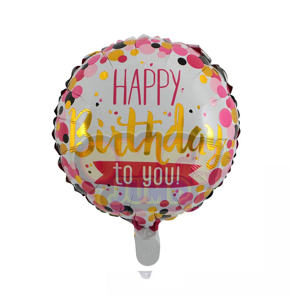 18" HAPPY BIRTHDAY MYLAR FOIL BALLOON #23