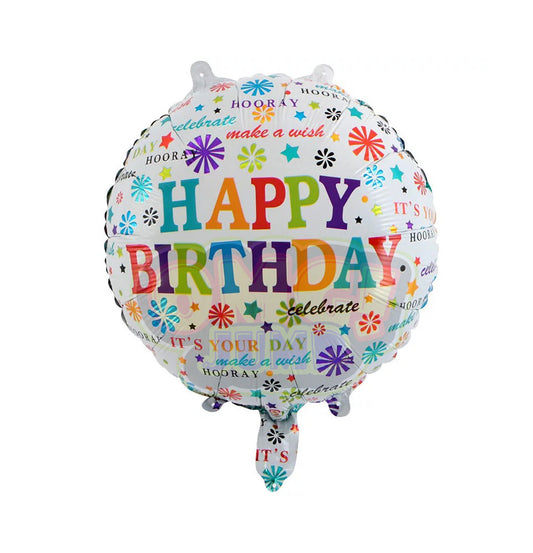 18" HAPPY BIRTHDAY MYLAR FOIL BALLOON #26