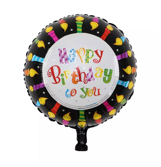 18" HAPPY BIRTHDAY MYLAR FOIL BALLOON #4