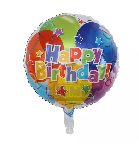 18" HAPPY BIRTHDAY MYLAR FOIL BALLOON #28
