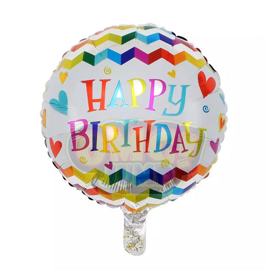 18" HAPPY BIRTHDAY MYLAR FOIL BALLOON #6