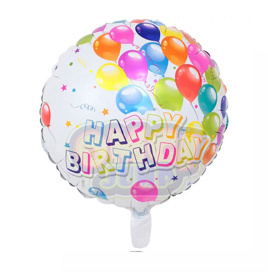 18" HAPPY BIRTHDAY MYLAR FOIL BALLOON #7