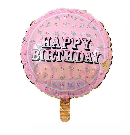 18" HAPPY BIRTHDAY MYLAR FOIL BALLOON #10