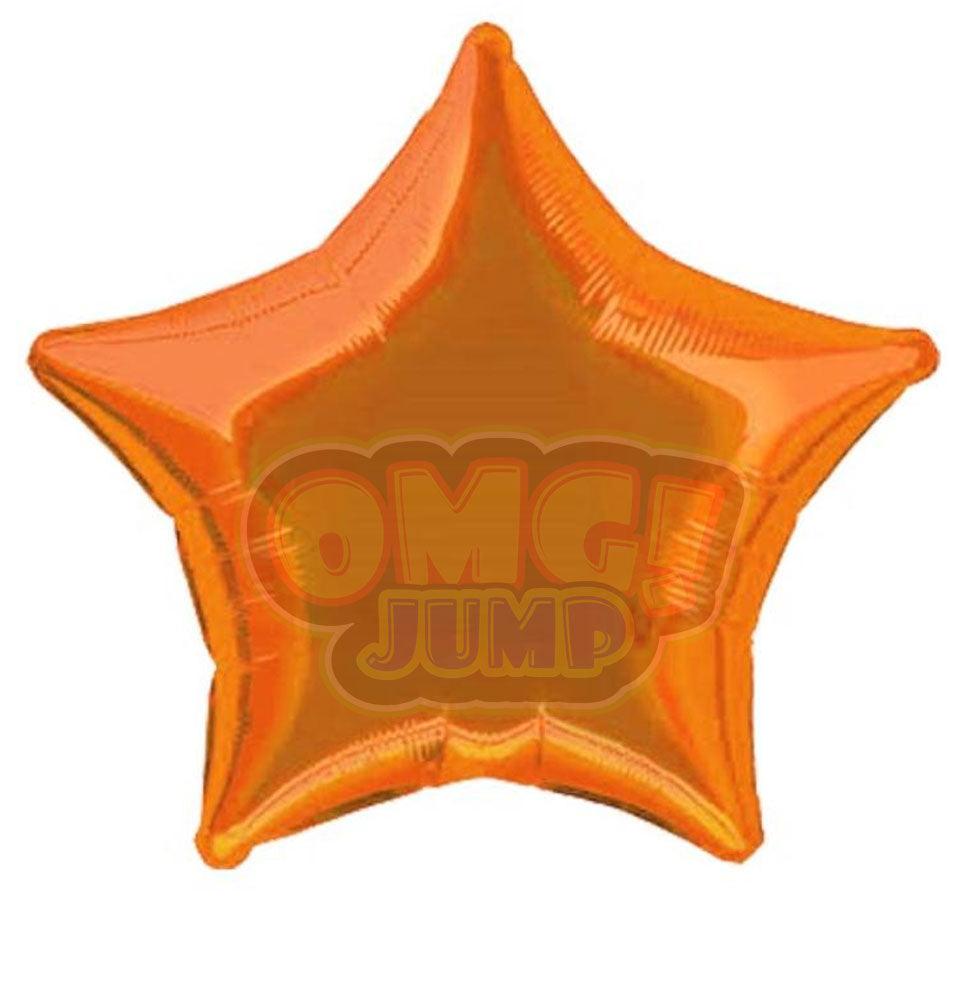 18" Orange Mylar Foil Balloon
