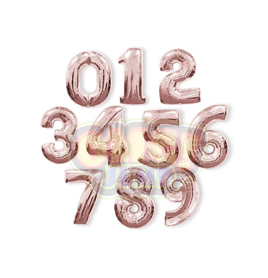 40 inch Giant Number Balloon (ROSE GOLD)