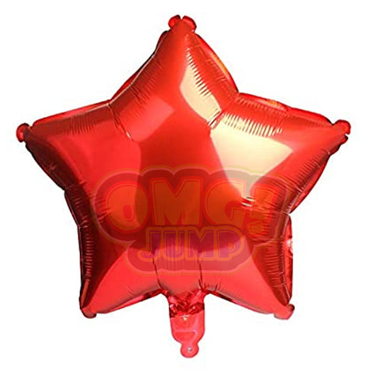 18" Red Star Mylar Foil Balloon