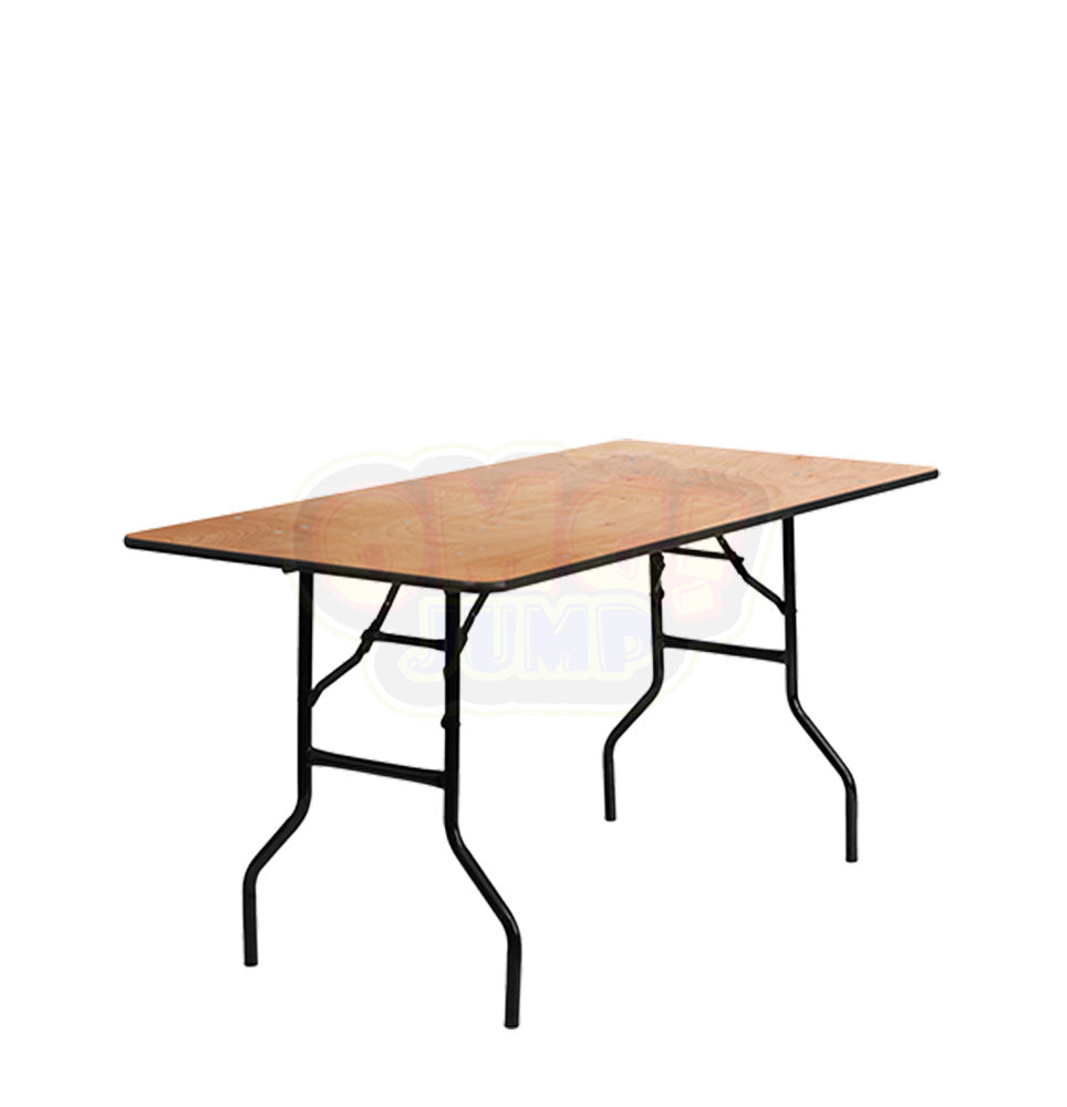 6' Wooden Table