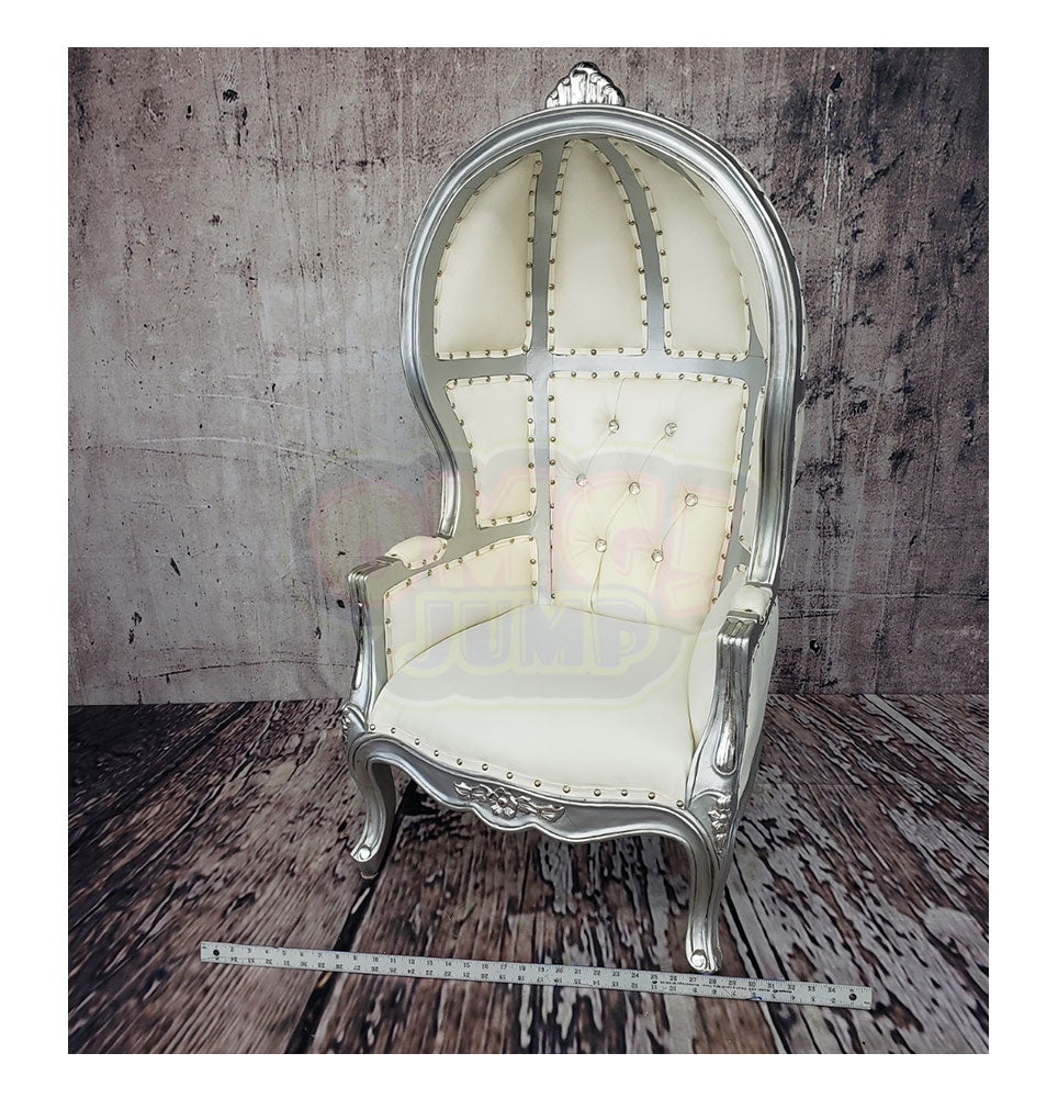 SIlver Kids Throne Chair