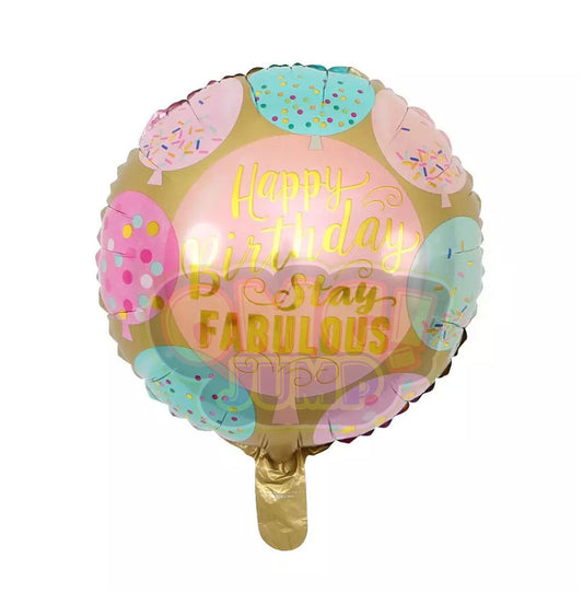 18" HAPPY BIRTHDAY MYLAR FOIL BALLOON #1