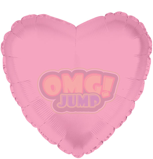18" Pink Heart Mylar Foil Balloon