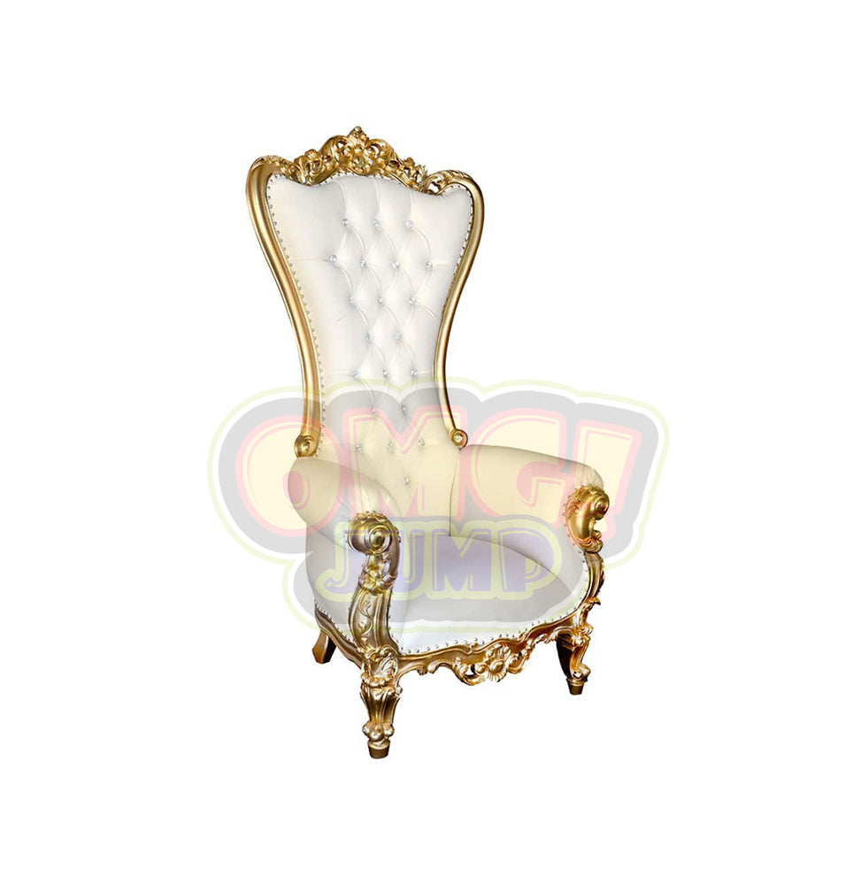 White Queen Throne Chair for Weddings