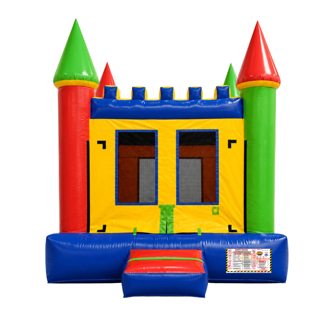 13x13 Castle 2 - Green Multicolor