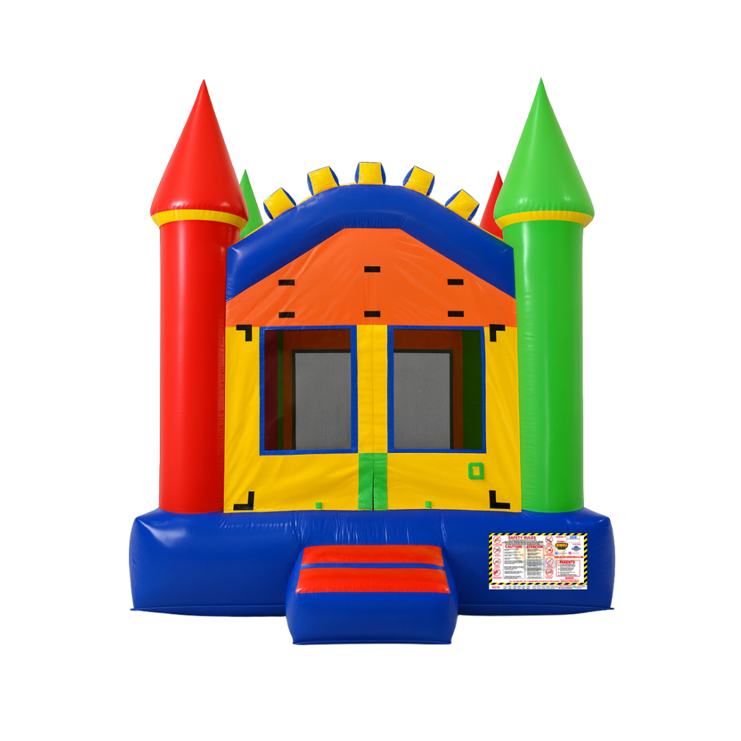 13x13 Castle 3 - Green Multicolor