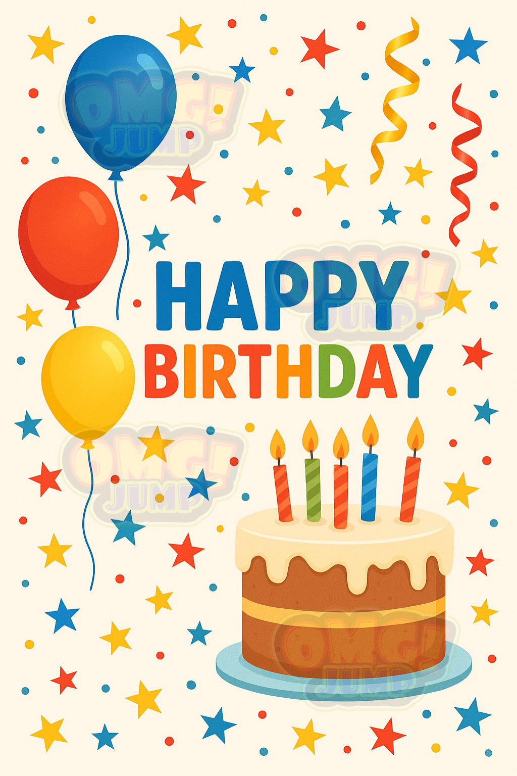 30x60 Happy Birthday Banner (2 Pieces)