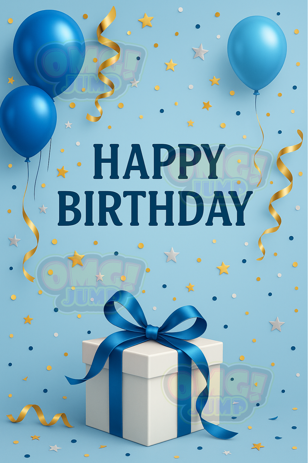 30x60 Happy Birthday Banner (2 Pieces)