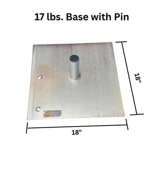 17 lbs Base w/ Pin