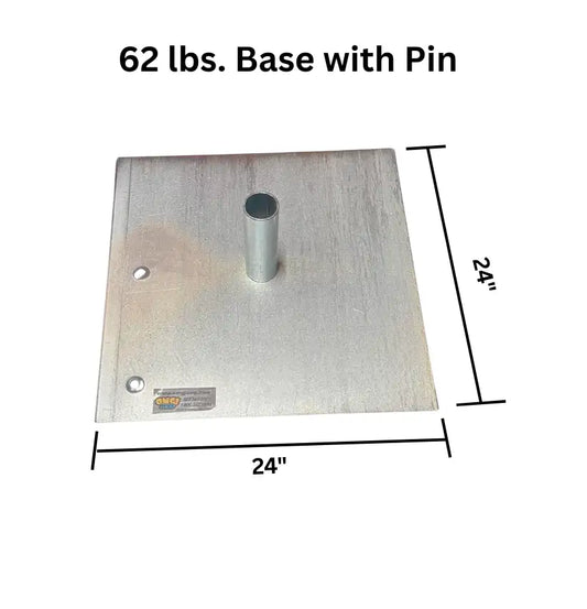 62 lbs Base w/ Pin