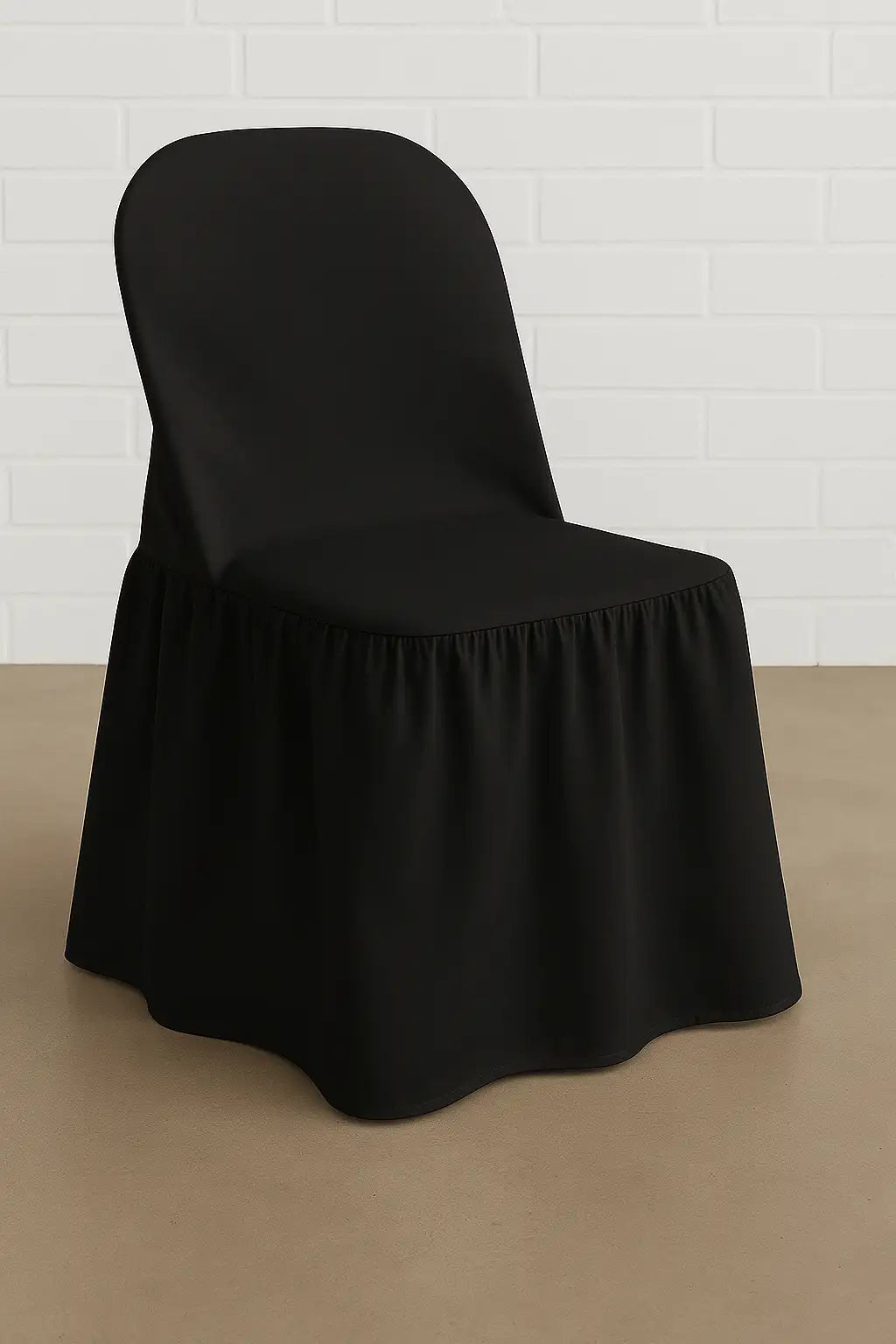 Polyester Shirred Chair Cover