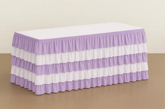 6' Layered Table Skirt