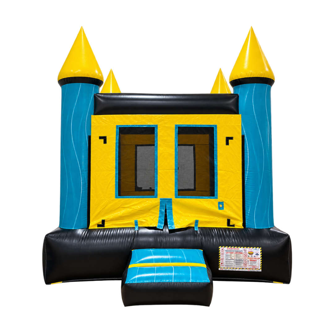 13x13 Castle 1B - Aqua Yellow