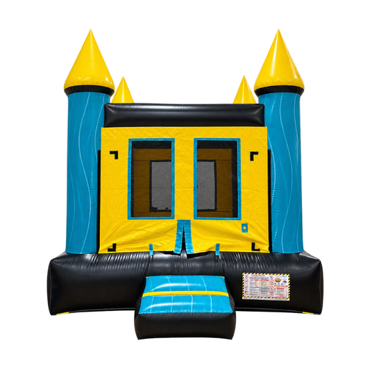 13x13 Castle 1B - Aqua Yellow