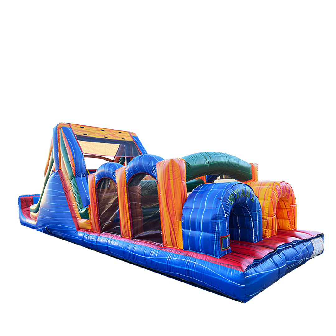 40' Obstacle Course Multicolor Marble