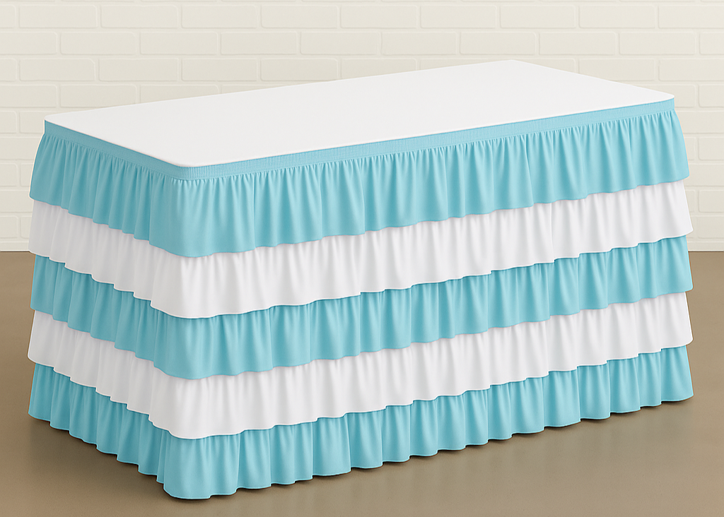 6' Layered Table Skirt