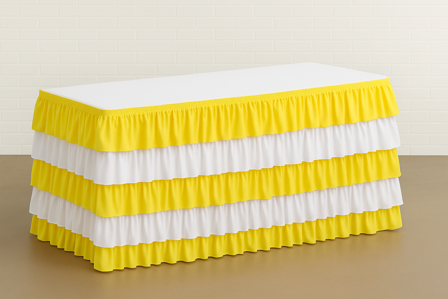 6' Layered Table Skirt