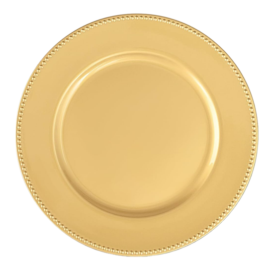 Satin Gold Charger Plate