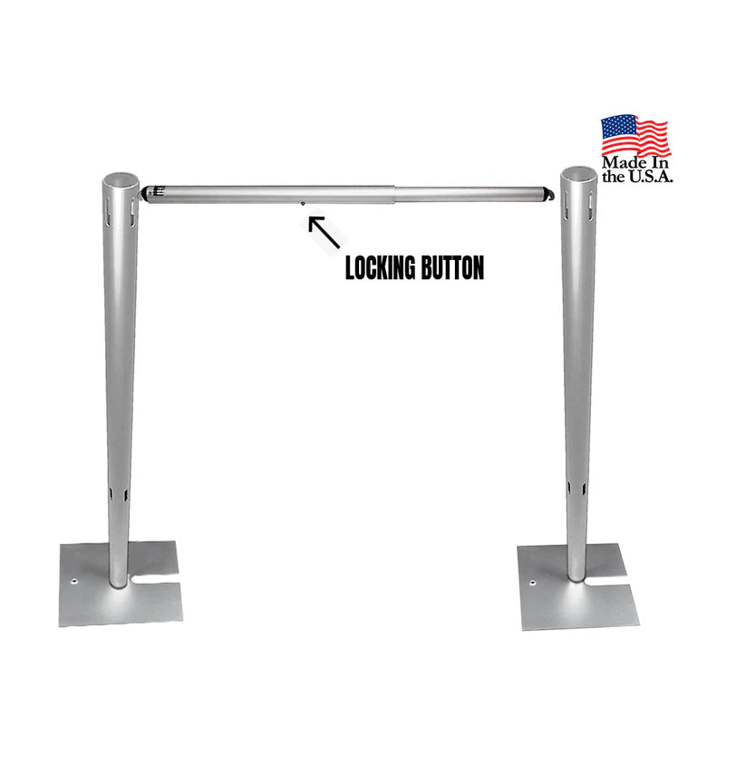 8FT Heavy-Duty Pipe & Drape Standard Backdrop Stand