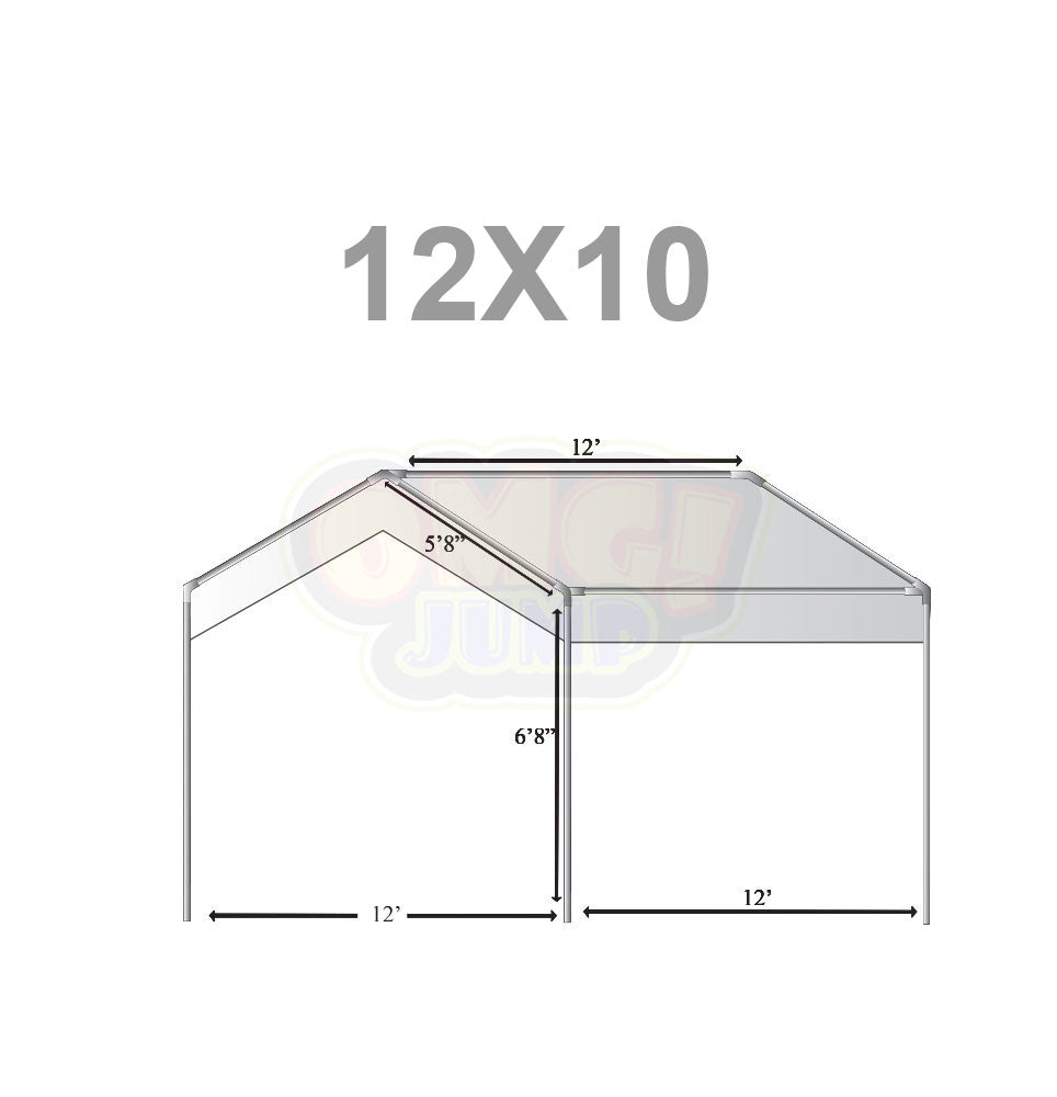 Heavy-duty 12x10 A-Frame canopy tent