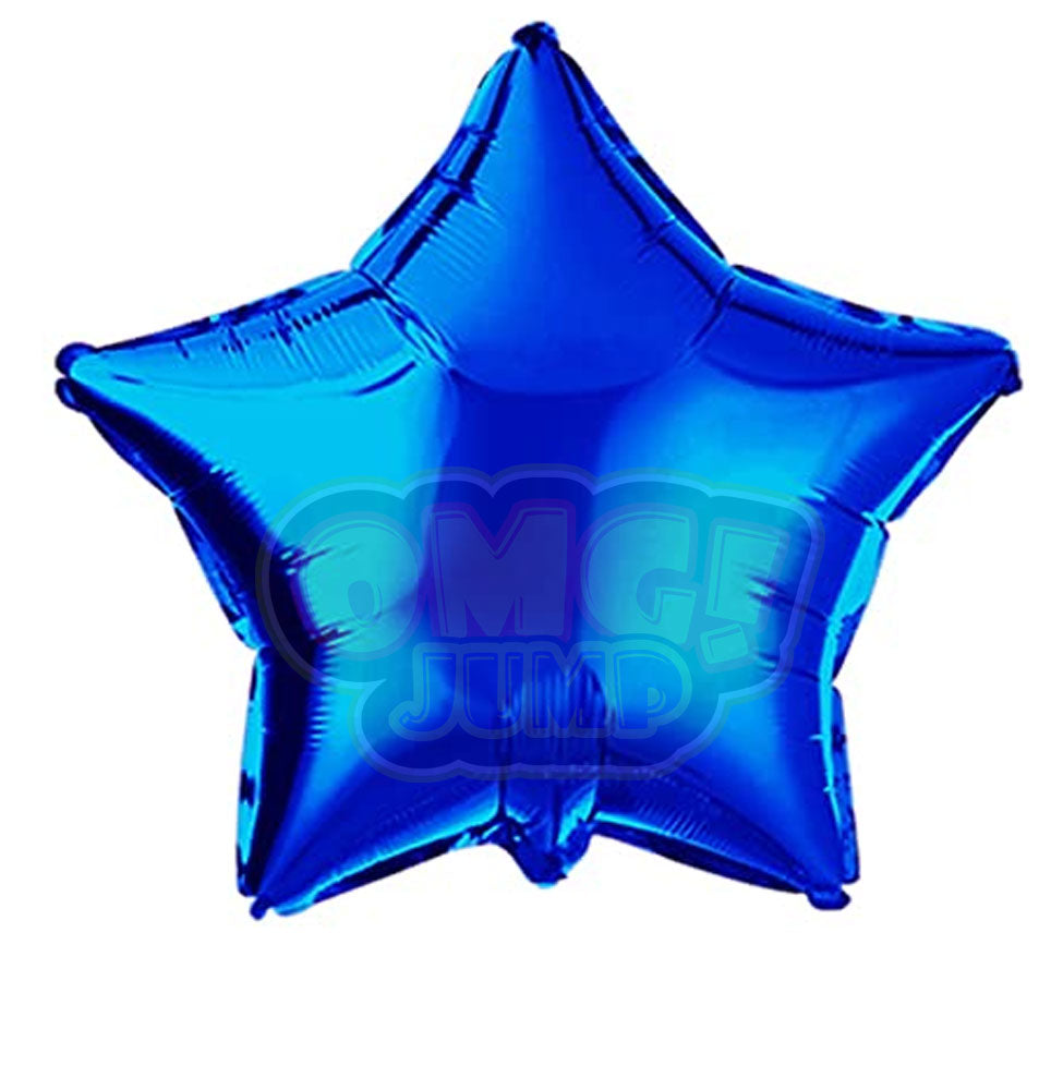 18" Royal Blue Star Mylar Foil Balloon