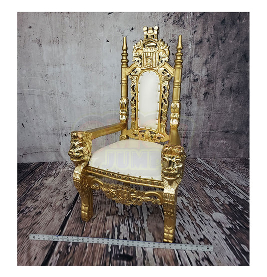 Gold Kids Throne Chair