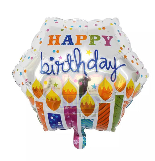 18" HAPPY BIRTHDAY MYLAR FOIL BALLOON #34