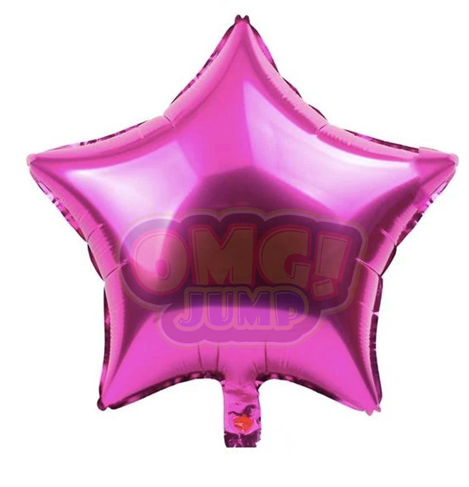 18" Hot Pink Star Mylar Foil Balloon