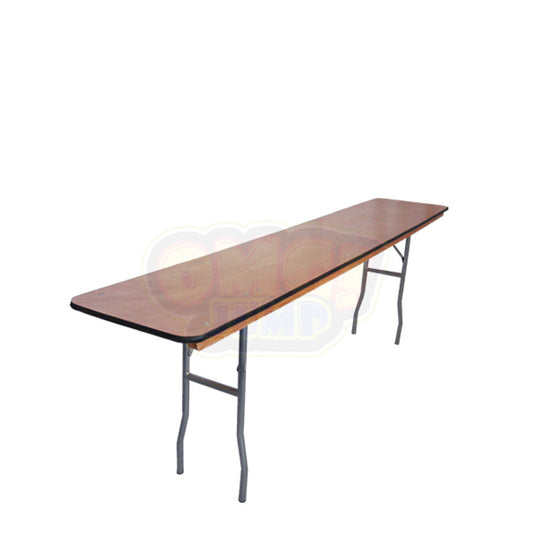 6' Slim Wooden Table
