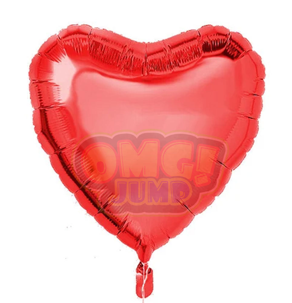 18" Red Heart Mylar Foil Balloon