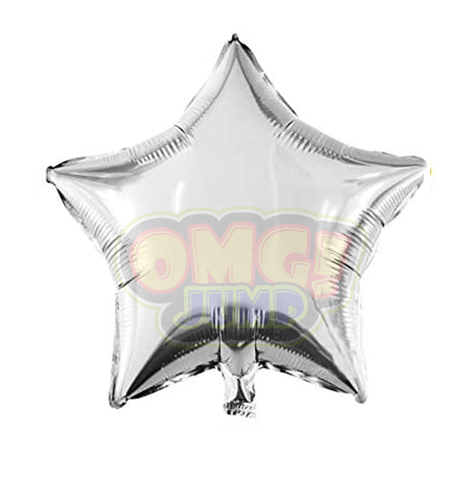 18" Silver Star Mylar Foil Balloon