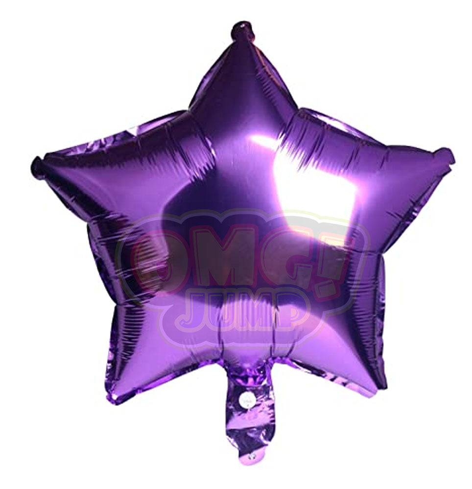 18" Purple Star Mylar Foil Balloon