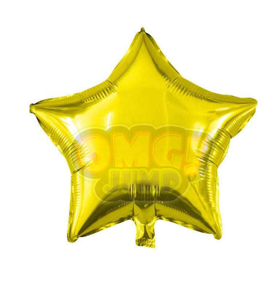 18" Gold Star Mylar Foil Balloon