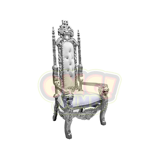 Silver King Throne Chair